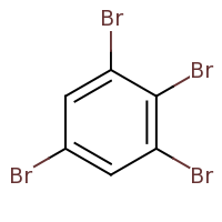2d structure of 1,2,3,5-tetrabromobenzene