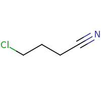 2d structure of 4-chlorobutanenitrile