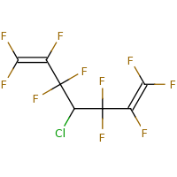 2d structure of 4-chloro-1,1,2,3,3,5,5,6,7,7-decafluorohepta-1,6-diene