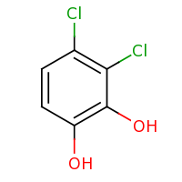2d structure of 3,4-dichlorobenzene-1,2-diol