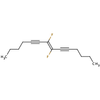 2d structure of (7E)-7,8-difluorotetradec-7-en-5,9-diyne