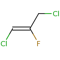 2d structure of (1Z)-1,3-dichloro-2-fluoroprop-1-ene