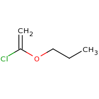 2d structure of 1-[(1-chloroethenyl)oxy]propane