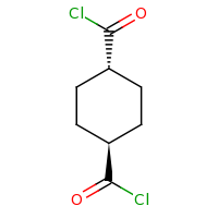 2d structure of cyclohexane-1,4-dicarbonyl dichloride