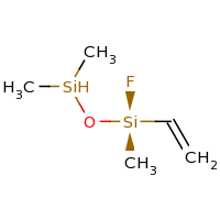 2d structure of {[(R)-ethenyl(fluoro)methylsilyl]oxy}dimethylsilane