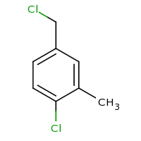2d structure of 1-chloro-4-(chloromethyl)-2-methylbenzene