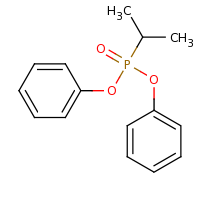 2d structure of diphenyl propan-2-ylphosphonate