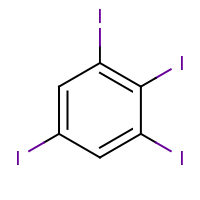 2d structure of 1,2,3,5-tetraiodobenzene