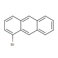 2d structure of 1-bromoanthracene