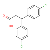 2d structure of 3,3-bis(4-chlorophenyl)propanoic acid