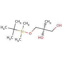 2d structure of (2R)-3-[(tert-butyldimethylsilyl)oxy]-2-methylpropane-1,2-diol