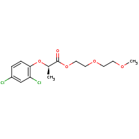 2d structure of 2-(2-methoxyethoxy)ethyl (2R)-2-(2,4-dichlorophenoxy)propanoate