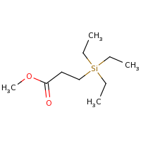 2d structure of methyl 3-(triethylsilyl)propanoate