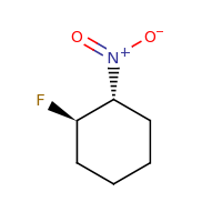 2d structure of (1R,2R)-1-fluoro-2-nitrocyclohexane