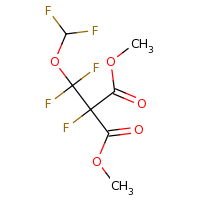2d structure of 1,3-dimethyl 2-[(difluoromethoxy)difluoromethyl]-2-fluoropropanedioate