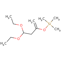 2d structure of [(4,4-diethoxybut-1-en-2-yl)oxy]trimethylsilane