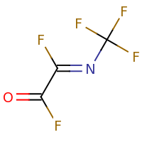 2d structure of (2Z)-2-fluoro-2-[(trifluoromethyl)imino]acetyl fluoride