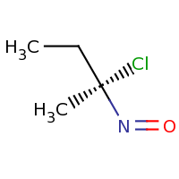 2d structure of (2R)-2-chloro-2-nitrosobutane