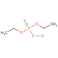 2d structure of diethyl (chlorosulfanyl)(sulfanylidene)phosphonite