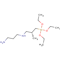 2d structure of (3-aminopropyl)[(2R)-2-methyl-3-(triethoxysilyl)propyl]amine