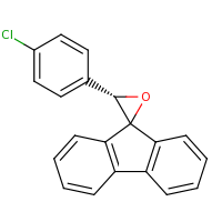 2d structure of (3'S)-3'-(4-chlorophenyl)spiro[fluorene-9,2'-oxirane]