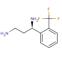 2d structure of (1R)-1-[2-(trifluoromethyl)phenyl]propane-1,3-diamine