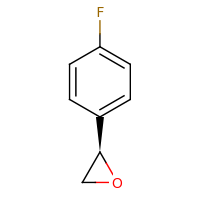2d structure of (2R)-2-(4-fluorophenyl)oxirane