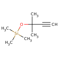 2d structure of trimethyl[(2-methylbut-3-yn-2-yl)oxy]silane