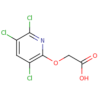 2d structure of 2-[(3,5,6-trichloropyridin-2-yl)oxy]acetic acid