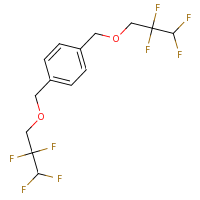 2d structure of 1,4-bis[(2,2,3,3-tetrafluoropropoxy)methyl]benzene