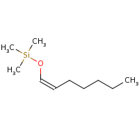 2d structure of [(1Z)-hept-1-en-1-yloxy]trimethylsilane