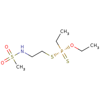 2d structure of (S)-ethyl ethyl[(2-methanesulfonamidoethyl)sulfanyl]sulfanylidenephosphinite