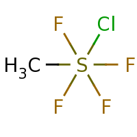 2d structure of chlorotetrafluoromethyl-$l^{6}-sulfane