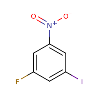 2d structure of 1-fluoro-3-iodo-5-nitrobenzene