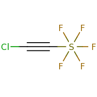 2d structure of (2-chloroethynyl)pentafluoro-$l^{6}-sulfane