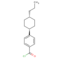 2d structure of 4-(4-propylcyclohexyl)benzoyl chloride