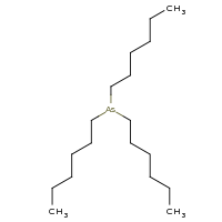 2d structure of trihexylarsane