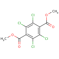 2d structure of 1,4-dimethyl 2,3,5,6-tetrachlorobenzene-1,4-dicarboxylate