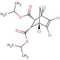 2d structure of 2,3-bis(propan-2-yl) (1R,2S,3R,4S)-1,4,5,6-tetrachlorobicyclo[2.2.1]hept-5-ene-2,3-dicarboxylate