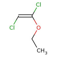 2d structure of (E)-1,2-dichloro-1-ethoxyethene