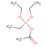2d structure of diethoxy(ethyl)silyl acetate