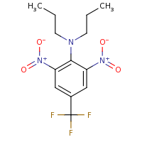 2d structure of 2,6-dinitro-N,N-dipropyl-4-(trifluoromethyl)aniline