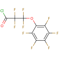 2d structure of 2,2,3,3-tetrafluoro-3-(2,3,4,5,6-pentafluorophenoxy)propanoyl chloride