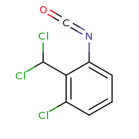 2d structure of 1-chloro-2-(dichloromethyl)-3-isocyanatobenzene