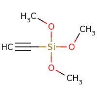 2d structure of ethynyltrimethoxysilane