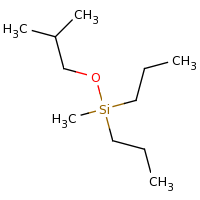 2d structure of methyl(2-methylpropoxy)dipropylsilane