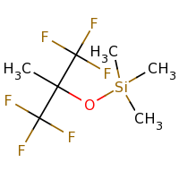 2d structure of [(1,1,1,3,3,3-hexafluoro-2-methylpropan-2-yl)oxy]trimethylsilane