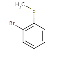 2d structure of 1-bromo-2-(methylsulfanyl)benzene