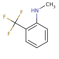 2d structure of N-methyl-2-(trifluoromethyl)aniline