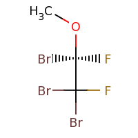 2d structure of (2R)-1,1,2-tribromo-1,2-difluoro-2-methoxyethane